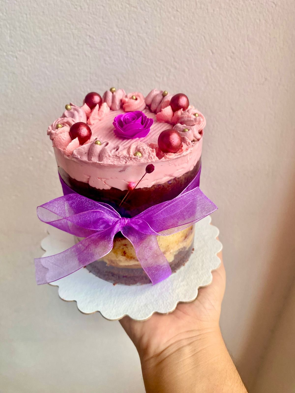 Mini bolo naked no acetato